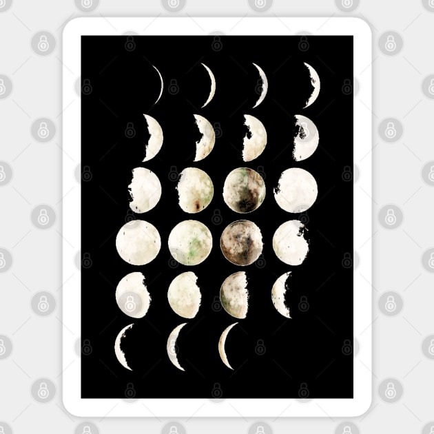 moon phases Sticker by Lamink